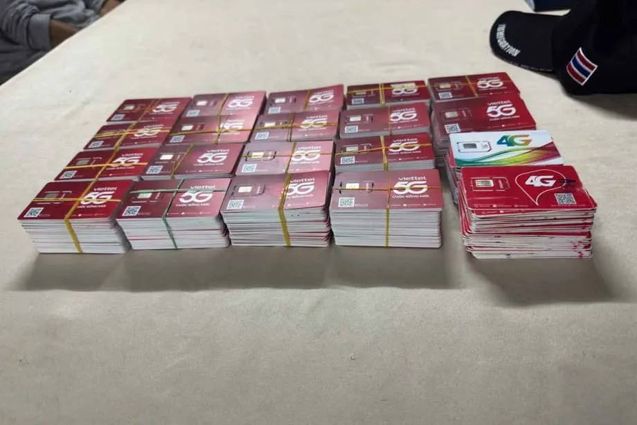 Vụ bắt giữ tại biên giới Thái Lan phát hiện 1.000 SIM liên quan đến các trung tâm lừa đảo ở Myanmar