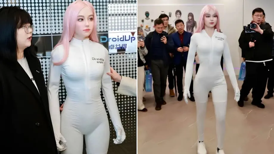 Startup DroidUp tại Thượng Hải ra mắt Moya, robot hình người giá 173.000 USD có thể đi lại, mỉm cười và có thân nhiệt ấm