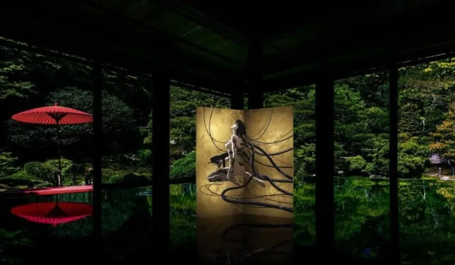 Ghost in the Shell được tái hiện qua nghệ thuật Nhật Bản truyền thống trên bình phong dát vàng phiên bản giới hạn